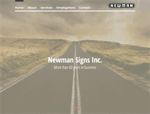 Tablet Screenshot of newmansigns.com